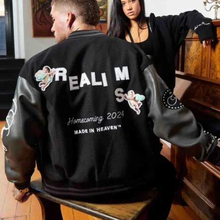 REALISM HOMECOMING VARSITY JACKET BLACK