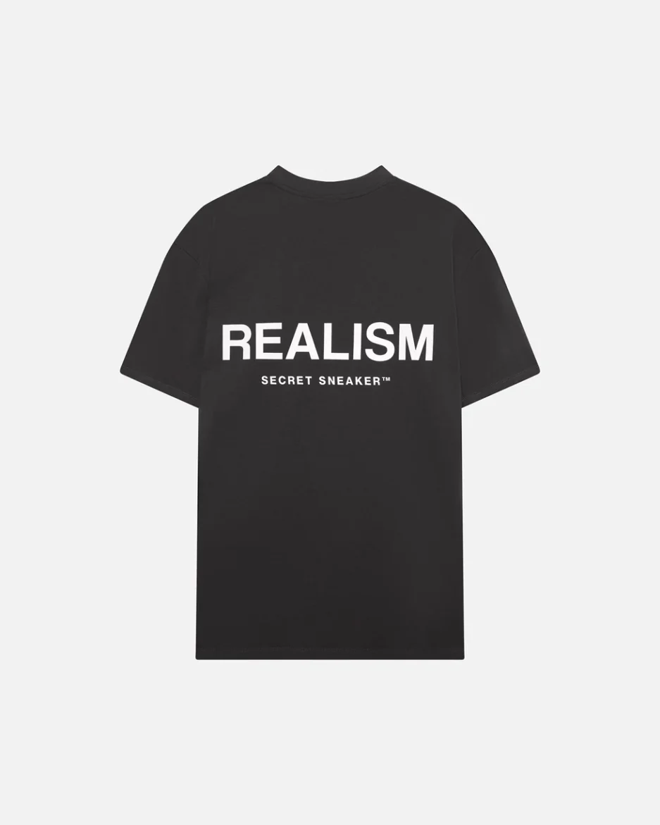 REALISM LOGO BACK REFLECTIVE MOON ASH TEE
