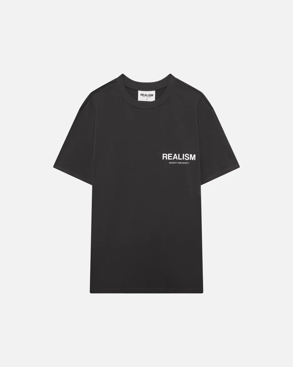 REALISM LOGO BACK REFLECTIVE MOON ASH TEE
