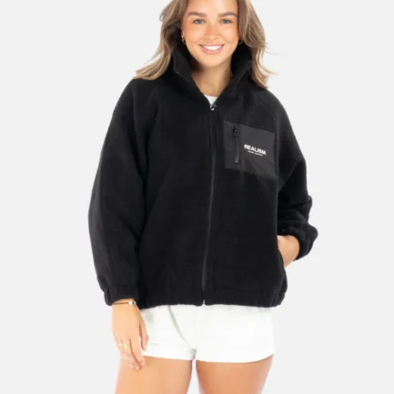 REALISM STRIDE SHERPA JACKET BLACK
