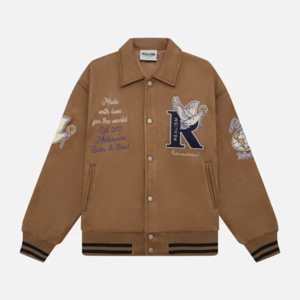 REALISM WORLDWIDE COACHES JACKET TAN