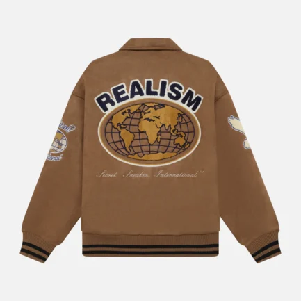 REALISM WORLDWIDE COACHES JACKET TAN