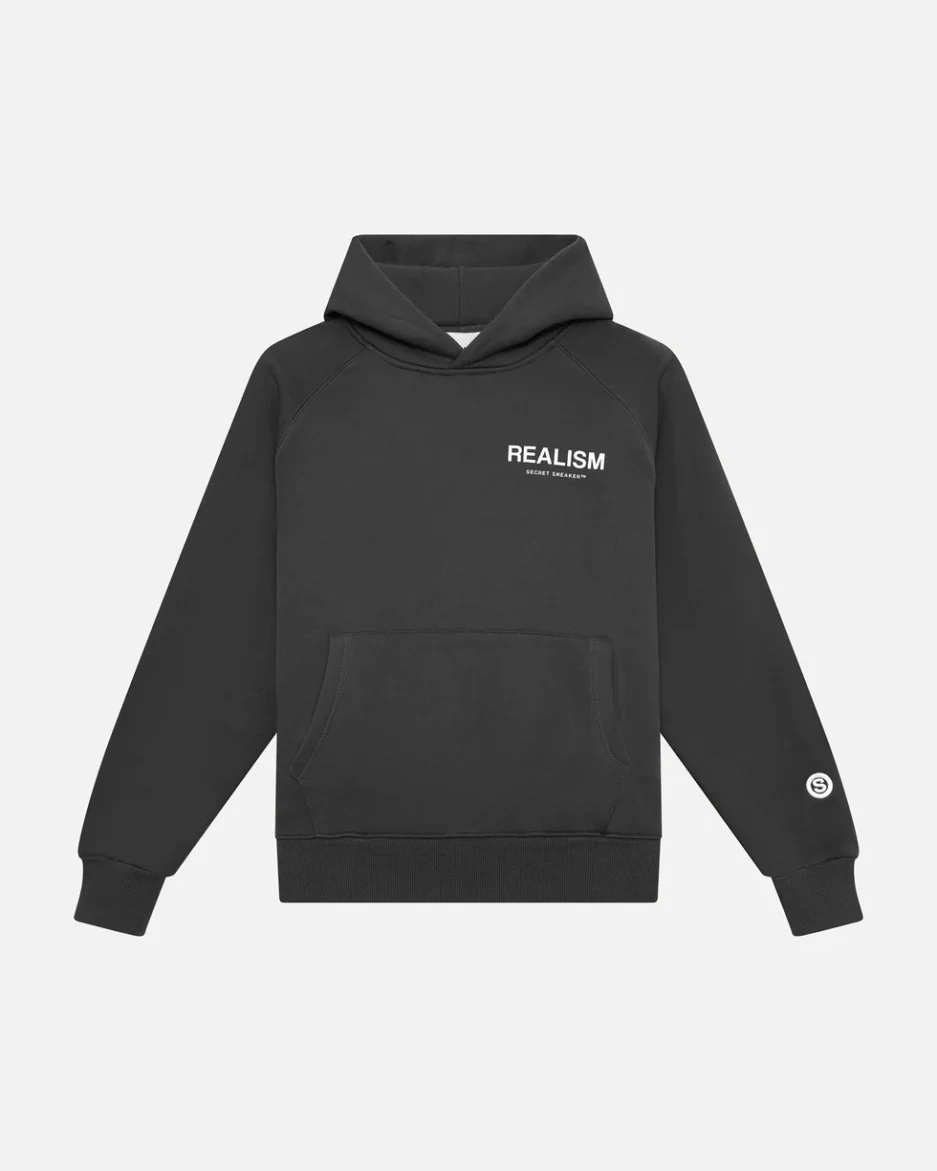 SSS REALISM BACK LOGO ASPHALT HOODIE