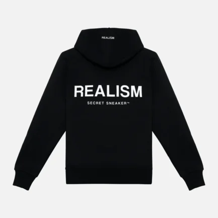 SSS REALISM BACK LOGO BLACK HOODIE