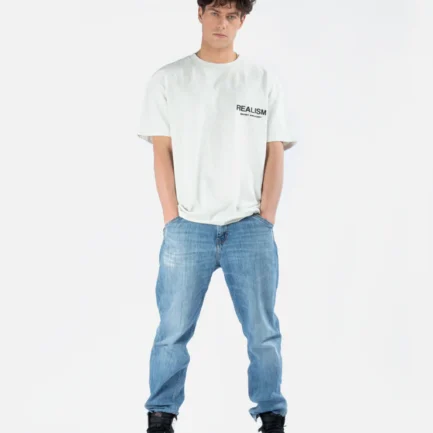 SSS REALISM BACK LOGO TEE OATMEAL