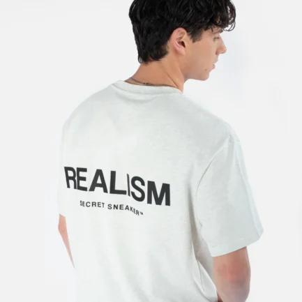 SSS REALISM BACK LOGO TEE OATMEAL