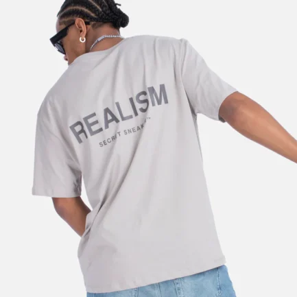 SSS REALISM BACK LOGO TEE SMOKE