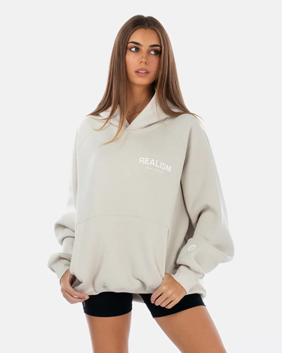 SSS REALISM BACK LOGO WHEAT HOODIE