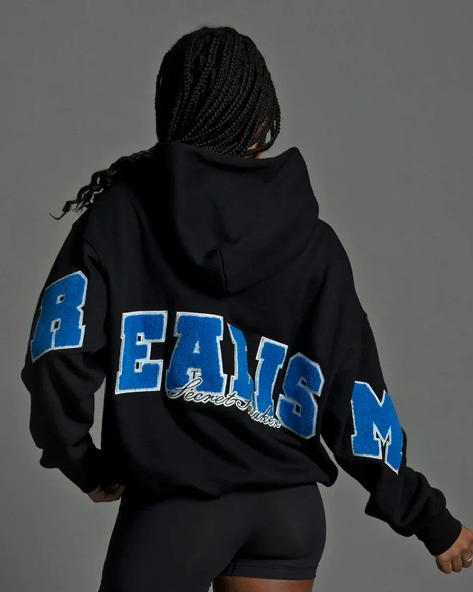SSS REALISM COLLEGE TEAM BLACK HOODIE