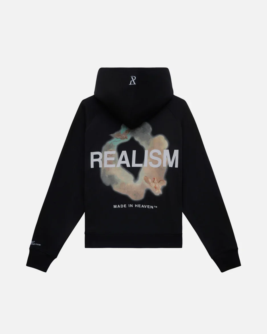 SSS REALISM HALO ZIP BLACK HOODIE
