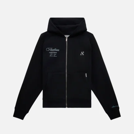 SSS REALISM HALO ZIP BLACK HOODIE