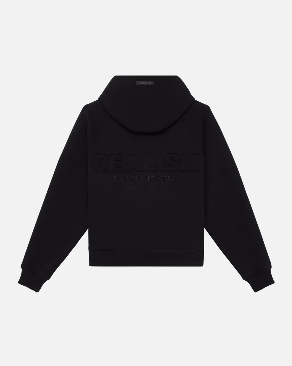 SSS REALISM LEGACY ZIP BLACK HOODIE