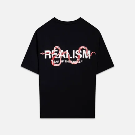 SSS REALISM SNAKE LOGO TEE BLACK